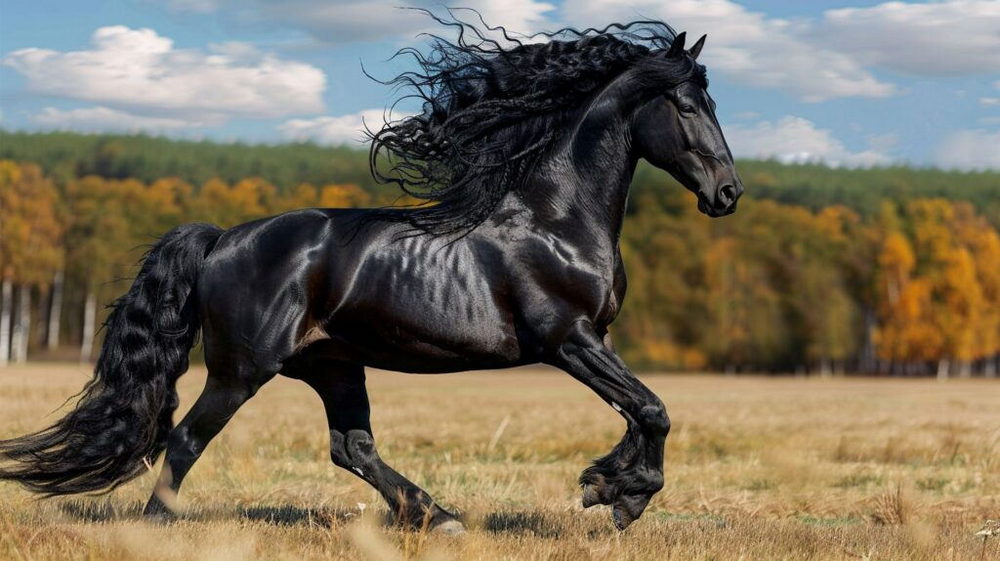 Leo (July 23 – August 22): The Majestic Friesian